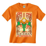 Aquaman Leaping Mens T-Shirt