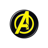 Avengers Black Logo Button