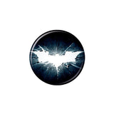 Batman Dark Knight Rises Cracked Bat Logo Button